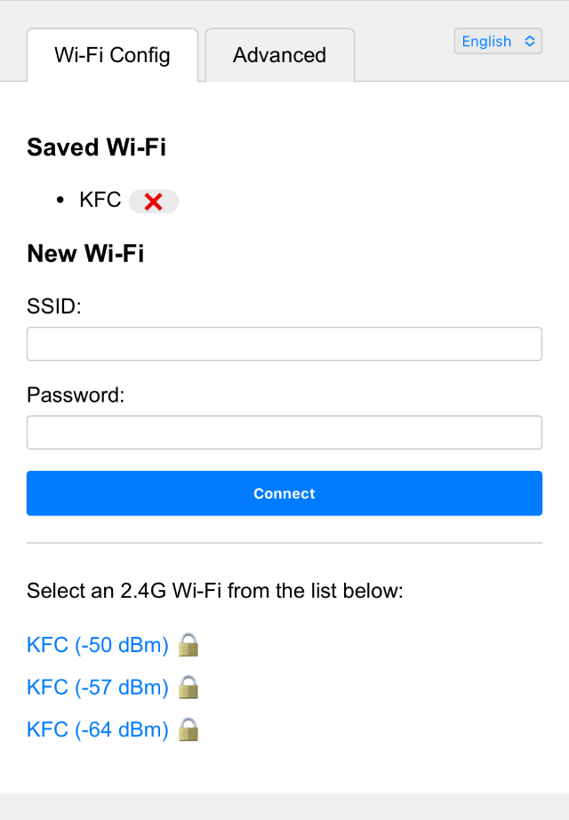 Wi-Fi Configuration