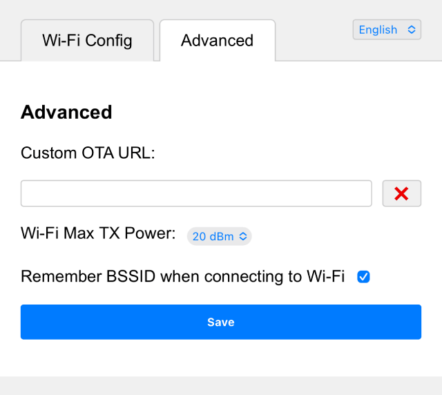 Advanced Configuration